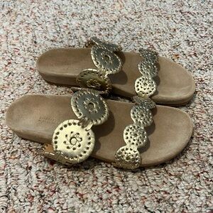 Jack Rogers Lauren slide with comfort sole size 6, never worn